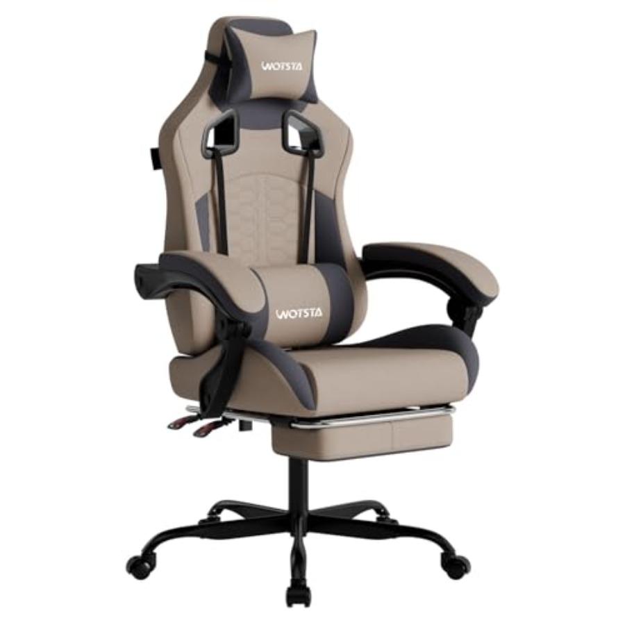Massage - Gaming Chair with Massage, Ergonomic PC