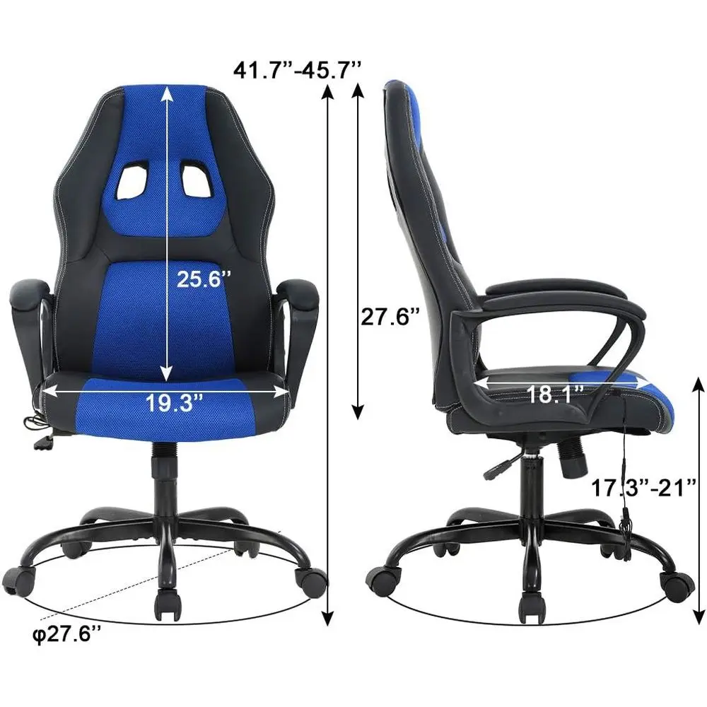 Ergonomic PU Leather Gaming Ch - Massage 评论和价格