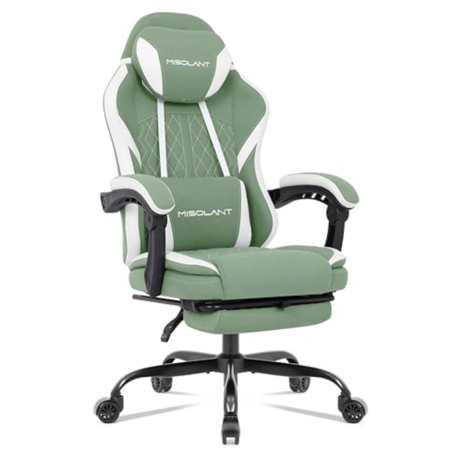 Gaming Chair for Adults, Fabri - Massage 评论和价格