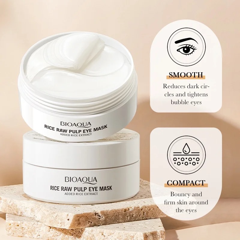 60 Pieces of Bioaqua Rice Eye  - Collagen Under Eye Patches 评论和价格