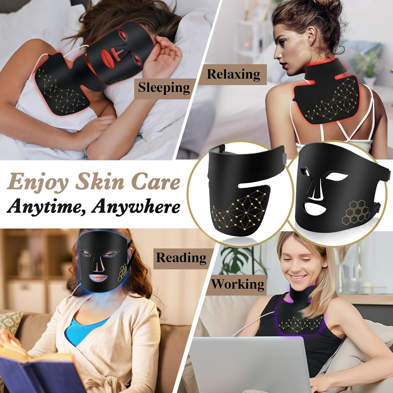 Red Light Therapy for Face and - Led Light Therapy Face Mask 评论和价格