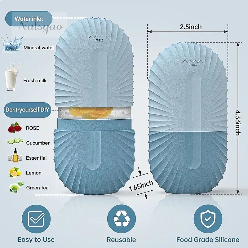 Ice Face Roller 1PCS Silicone  - Face Ice Roller Puffiness 评论和价格