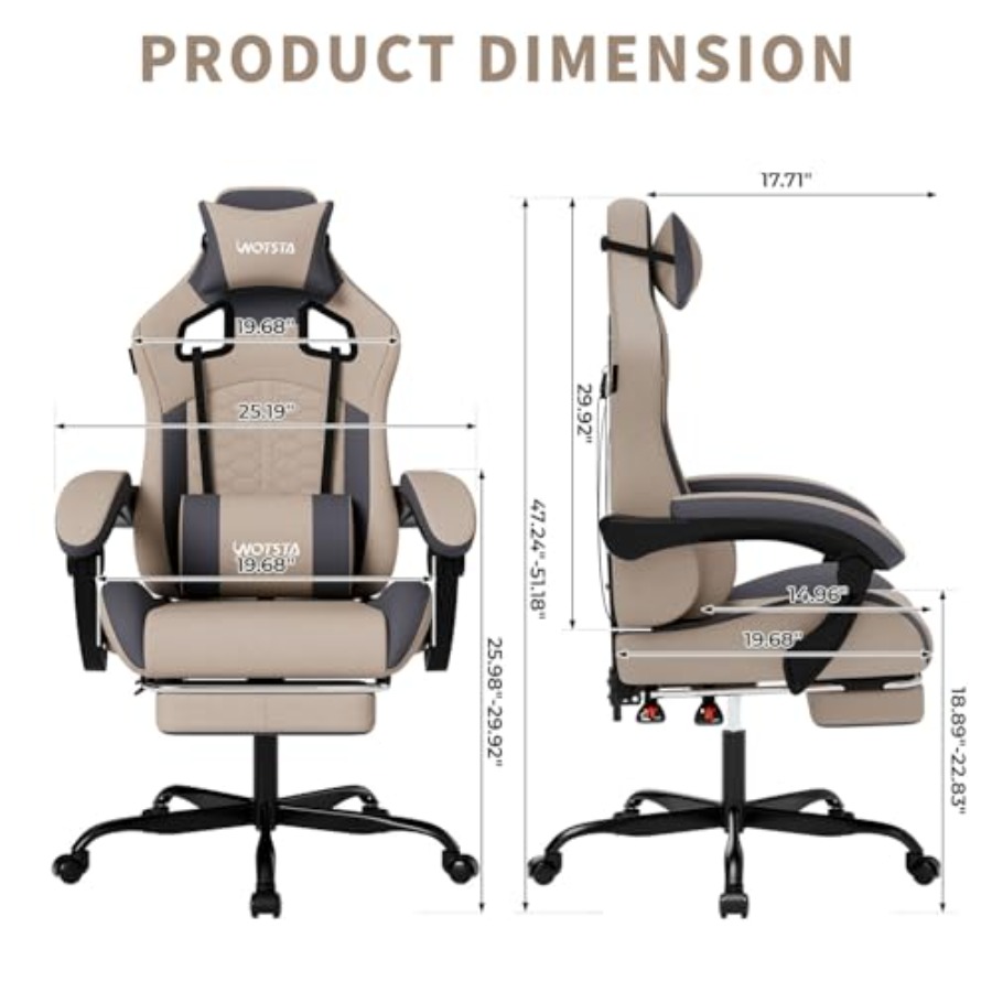 Gaming Chair with Massage, Erg - Massage 评论和价格