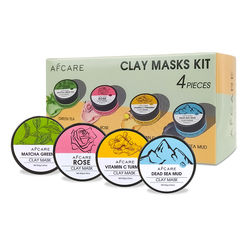 4 Pcs Clay Face Mask Set - Tur - Green Tea Cleansing Clay Mask 评论和价格