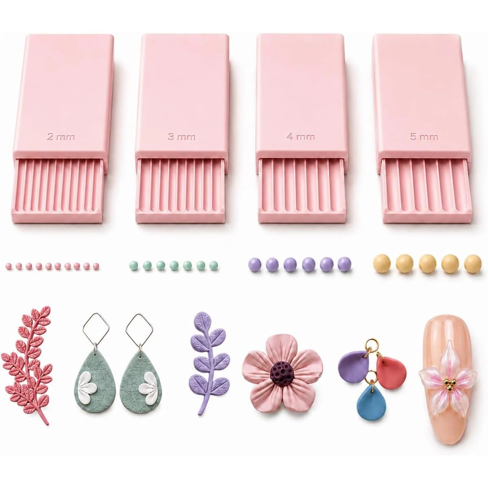 4PCS 3D Print Clay Gel Ball Ma - Nail Art 评论和价格