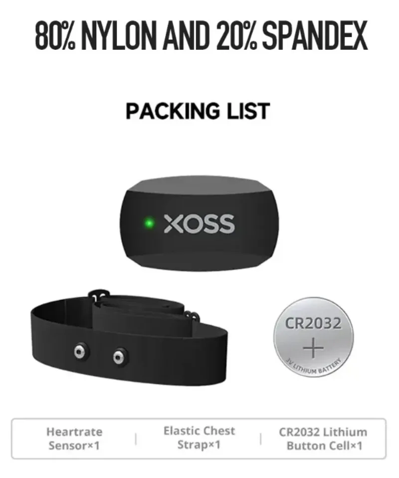 XOSS X2 Chest Strap Heart Sens - Health Monitors 评论和价格