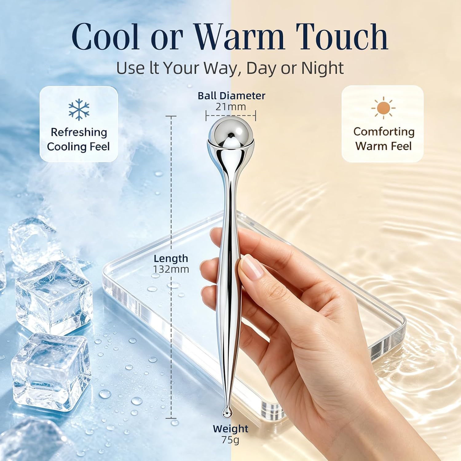 Metal Face Roller Massager Eye - Face Ice Roller Puffiness 评论和价格