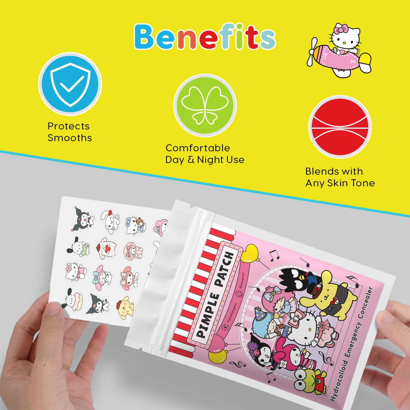 20/100pcs Hello Kitty Hydrocol - Hydrocolloid Pimple Patch 评论和价格