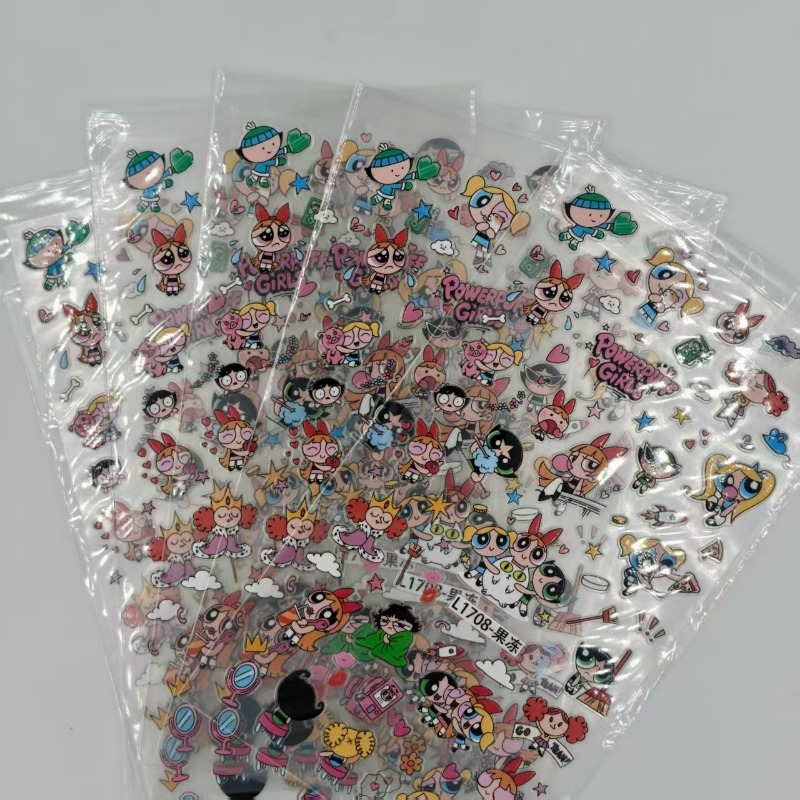 Powerpuff Girls Stickers Water - Nail Art 评论和价格