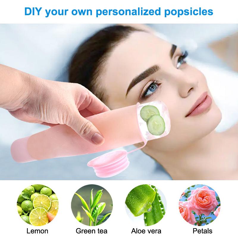 1PC Silicone Cube Tray Shape I - Face Ice Roller Puffiness 评论和价格