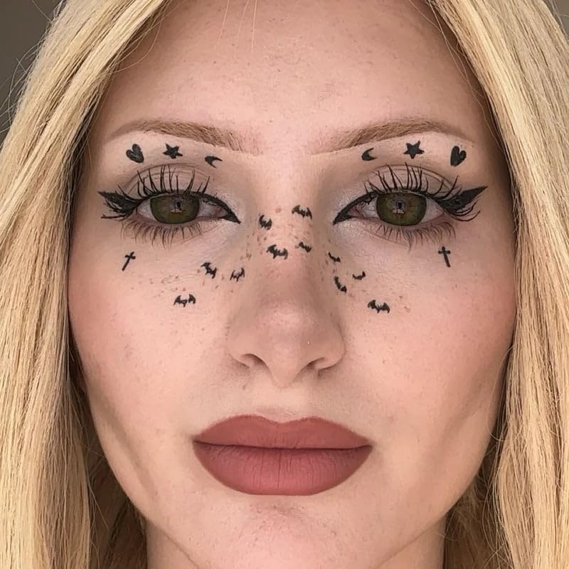Halloween Dual-Ended Stamp Eye - Waterproof Liquid Eyeliner Pen 评论和价格