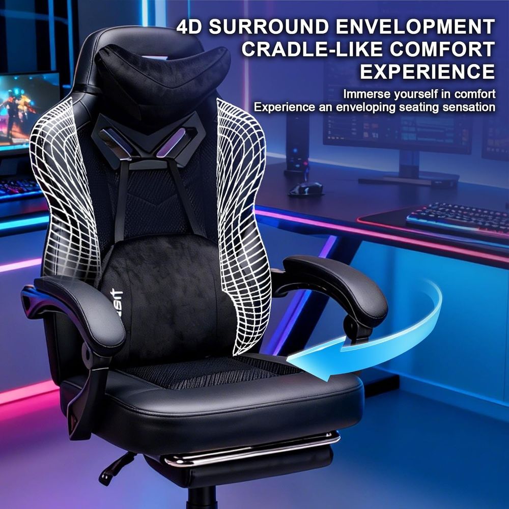 Gaming Chair PRO, Ergonomic Ga - Massage 评论和价格
