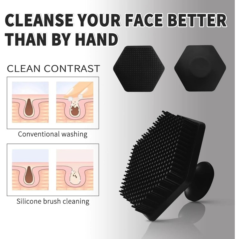 1 Silicone Facial Cleaning Bru - Silicone Face Scrubber Electric 评论和价格