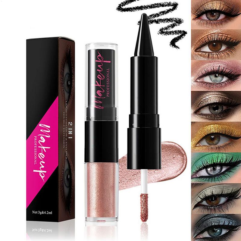 2 in1 Colorful Liquid Eyeshado - Waterproof Liquid Eyeliner Pen 评论和价格