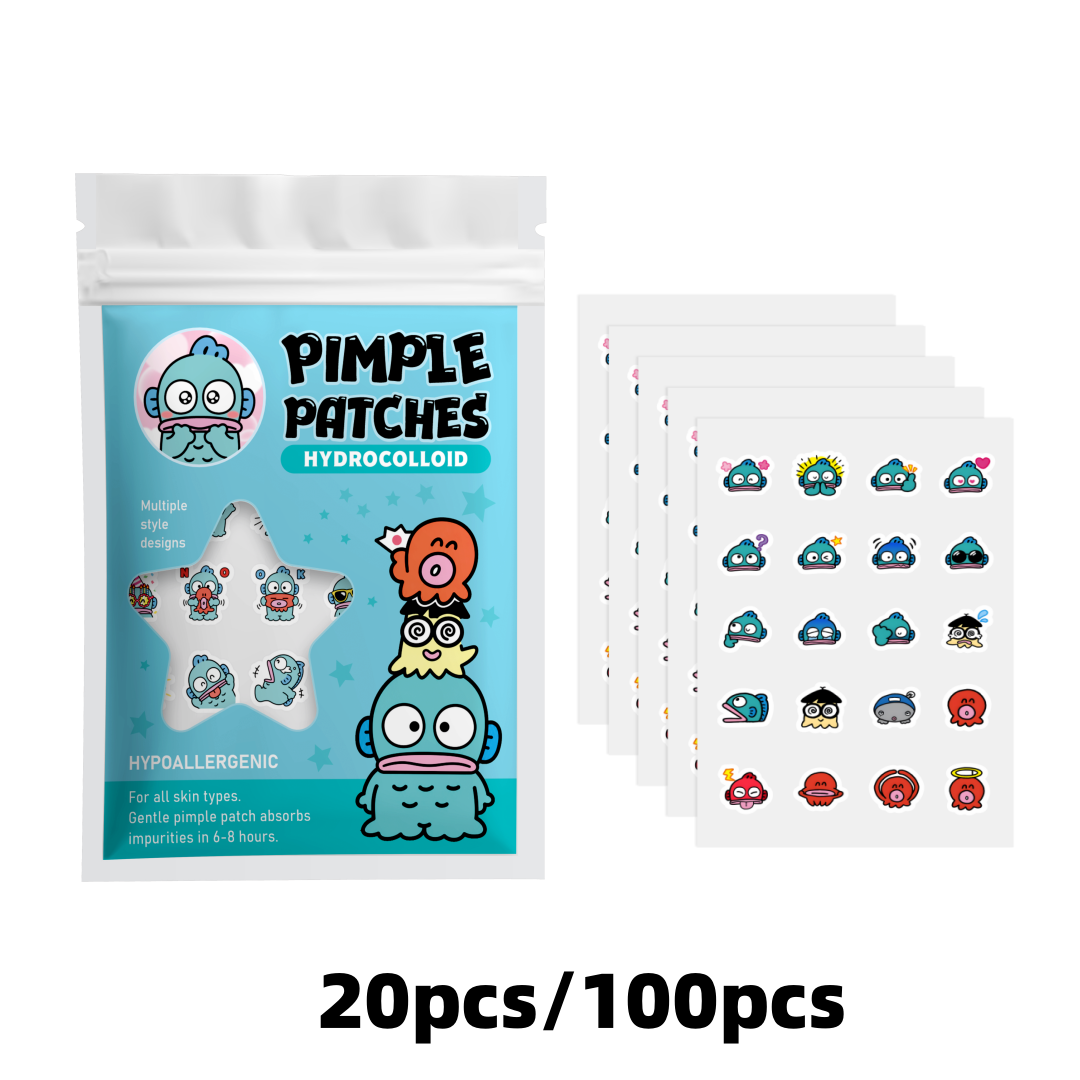 100/20PCS Cute Clownfish Hydro - Hydrocolloid Pimple Patch 评论和价格