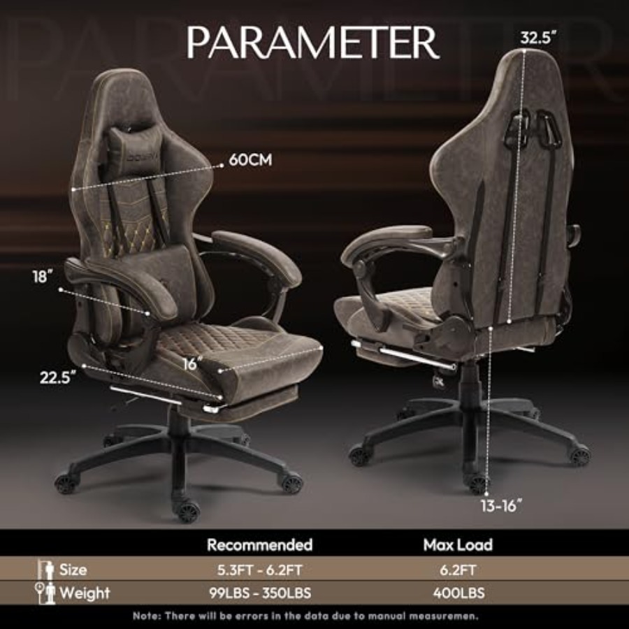 Big Tall Vintage Gaming Chair  - Massage 评论和价格