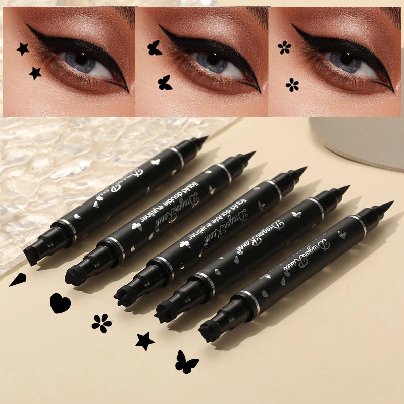 2 IN 1 Butterfly Seal Eyeliner - Waterproof Liquid Eyeliner Pen 评论和价格