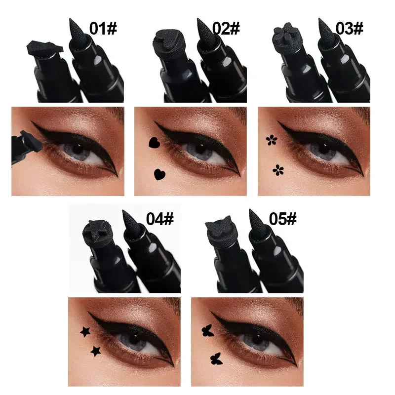 2 IN 1 Butterfly Seal Eyeliner - Waterproof Liquid Eyeliner Pen 评论和价格