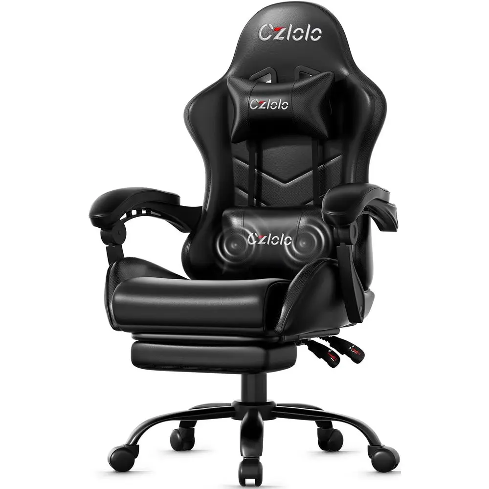 Ergonomic Gaming Chair with Fo - Massage 评论和价格