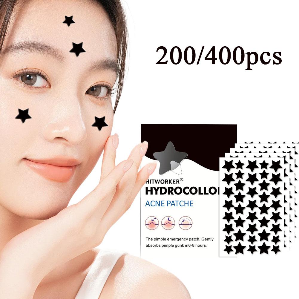 200/400Pcs Black Star Hydrocol - Hydrocolloid Pimple Patch 评论和价格