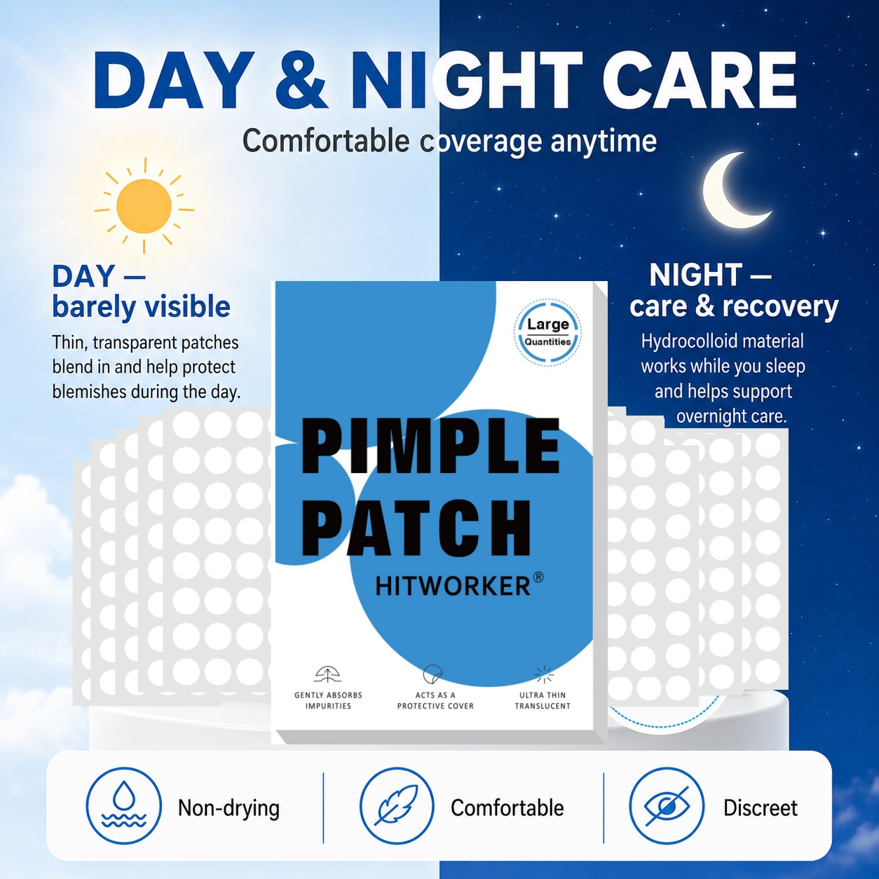 800Pcs Hydrocolloid Acne Pimpl - Hydrocolloid Pimple Patch 评论和价格