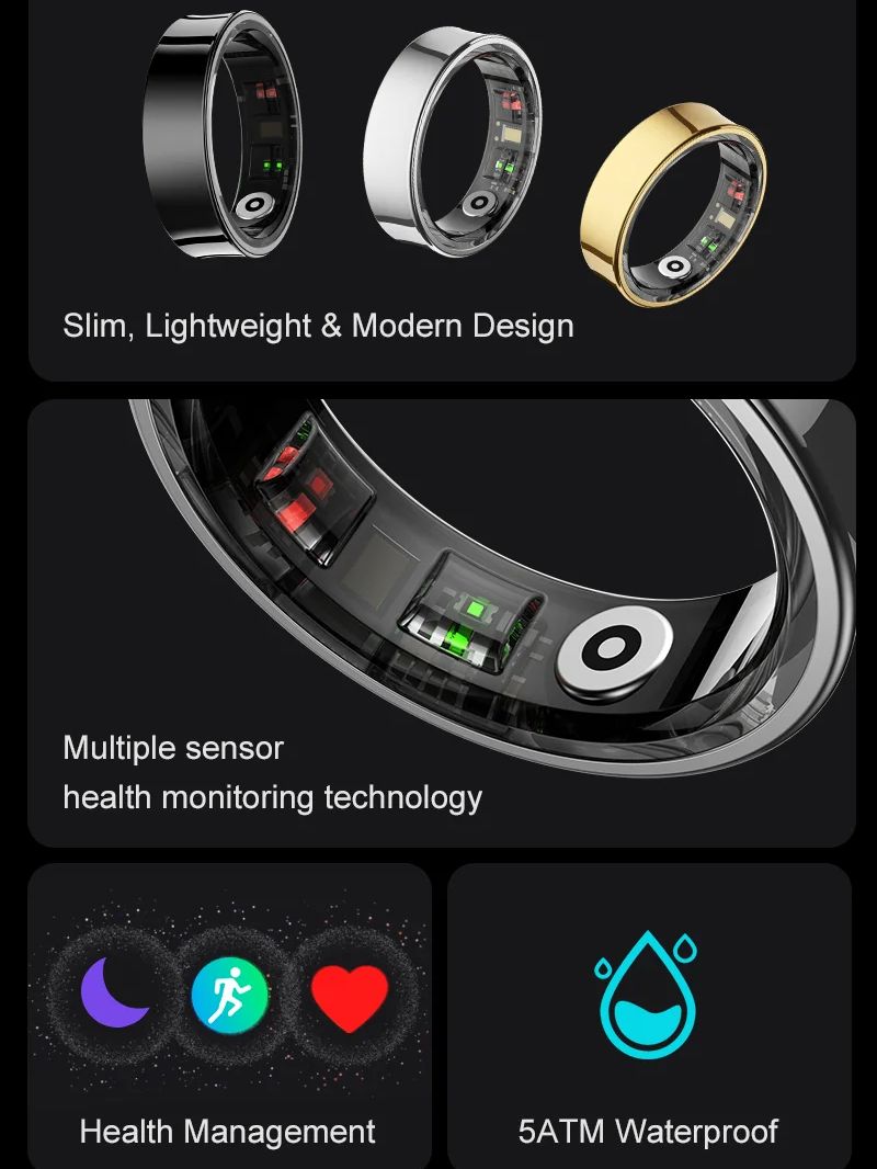 New Smart Ring R09 Health Moni - Health Monitors 评论和价格