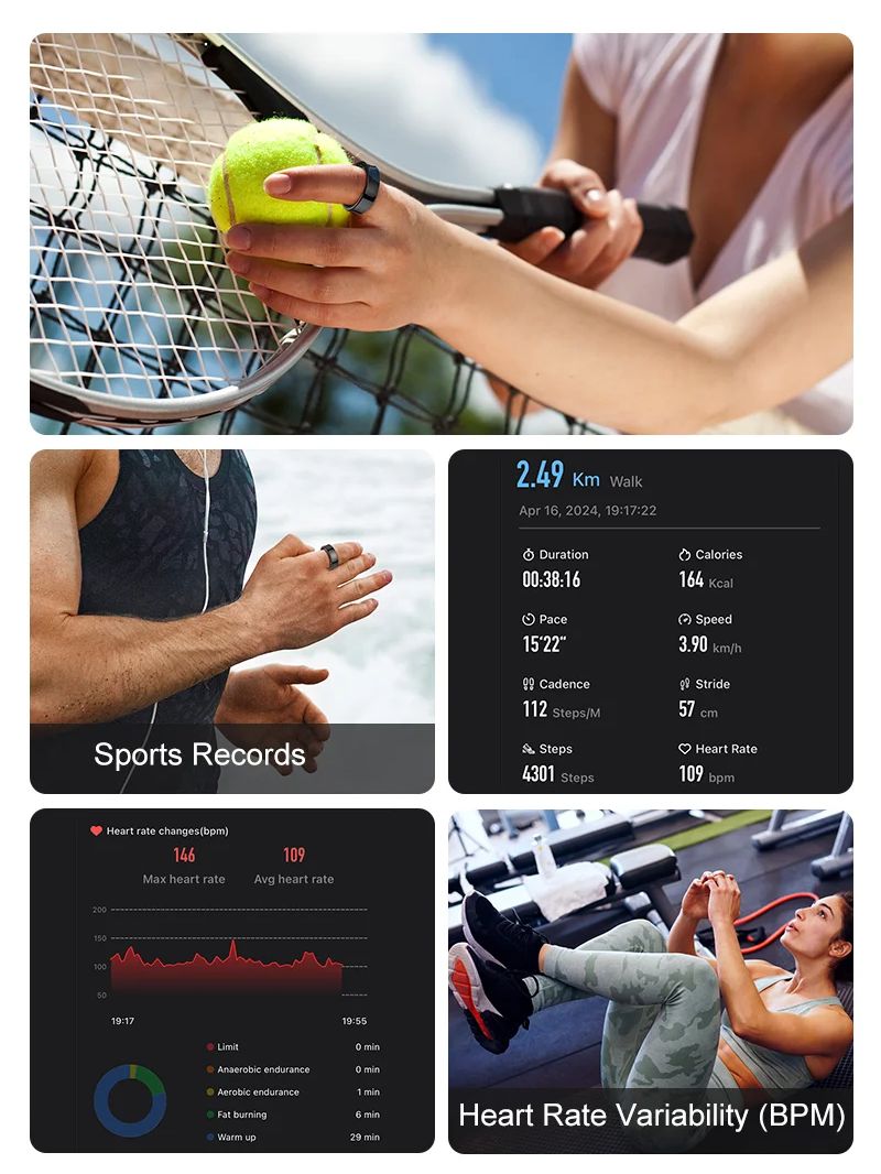 New Smart Ring R09 Health Moni - Health Monitors 评论和价格